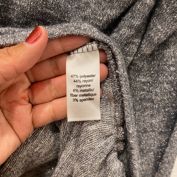 Maurice’s ruched side glitter long sleeve - Picture 6 of 7